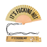 Ventaglio Glitter "It's Fucking Hot" Dorato – Fisura
