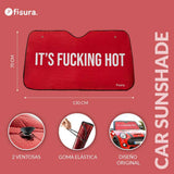 Parasole per Auto It’s Fucking Hot Rosso Fisura