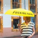 Fisura Ombrello pieghevole giallo “Fucking Rain”
