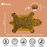 Zerbino Sagomato Leopardo in Fibra di Cocco – Fisura