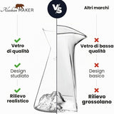 Caraffa per acqua con topografia della Marmolada - Alaskan Maker