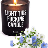 Candela Profumata "Light This Fucking Candle" Vetro – Fisura