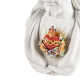 Scultura in porcellana "Sacro Cuore di Gesù" bianco e oro LLADRÓ