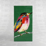 Quadro Birdy Werns in verde