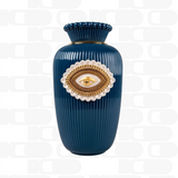 Vaso in porcellana "Lover's Eyes" blu, bianco e oro LLADRÓ