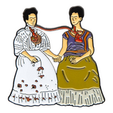 TODAY IS ART DAY - PIN - TWO FRIDAS - FRIDA