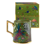 ORTIGIA SICILIA - TAZZA IN CERAMICA VERDE