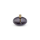 Lampada ad Olio Disc in Vetro Fumé e Ottone S - Pier Living