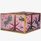 Ciotola Ortigia in ceramica rosa decorata a mano con serigrafia oro