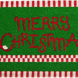 Zerbino Natalizio in Fibra di Cocco "Merry Christmas" – Fisura