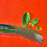 Quadro Birdy Werns in rosso