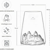 Bicchiere Long Drink Topografico Tre Cime di Lavaredo - Alaskan Maker