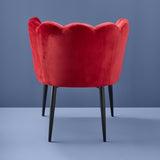 Sedia in velluto Marlene  Werns in rosso