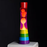 Lava Lamp Arcobaleno Rosa e Arancio Fisura