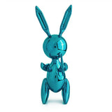 EDIZIONE STUDIO ART SCULTURA "BALLOON RABBIT XL" BLU MENTA – EDIZIONE LIMITATA