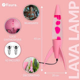 Lava Lamp Rocket Rosa Fisura