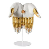 Scultura in porcellana "Abbondanza Mudra" bianco e oro LLADRÓ