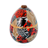 Candela profumata Ladenac “Uovo Africa Camouflage” in ceramica – 220 g