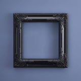 Cornice barocca Werns nera