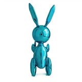 EDIZIONE STUDIO ART SCULTURA "BALLOON RABBIT XL" BLU MENTA – EDIZIONE LIMITATA