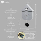 Orologio a Cucù Grigio e Nero - Fisura