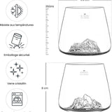Set 2 Bicchieri Tumbler Topografici – Everest & Monte Bianco