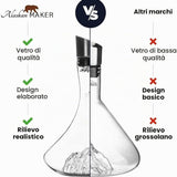 Decanter da Vino Topografico – Tre Cime di Lavaredo - Alaskan Maker