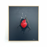 ALESSANDRO FLAMINIO - CUORE SACRO ROSSO SU BLU 2024 1/1